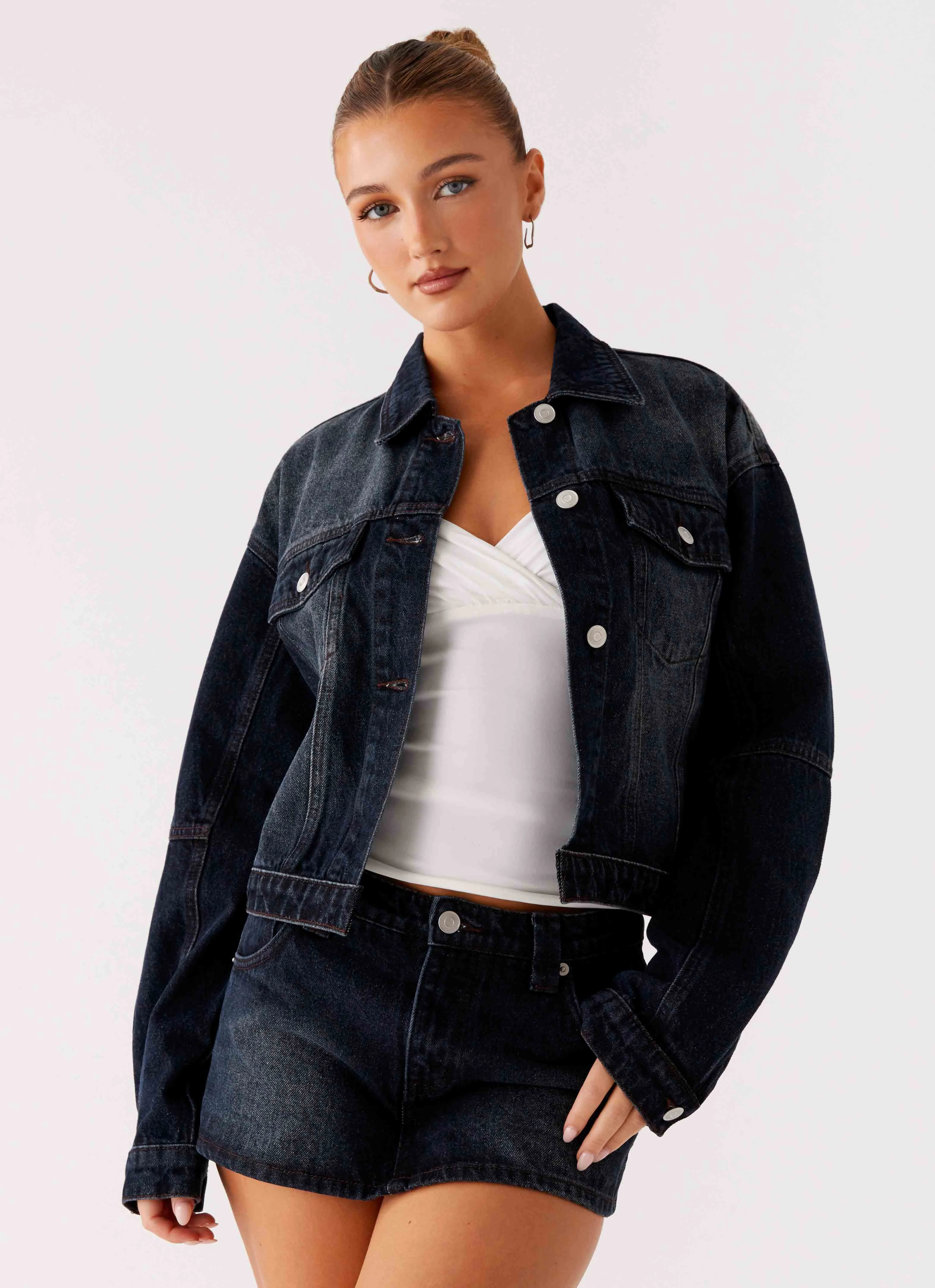 Interchangeable Liner System Tropics Denim Jacket - Washed Dark Blue