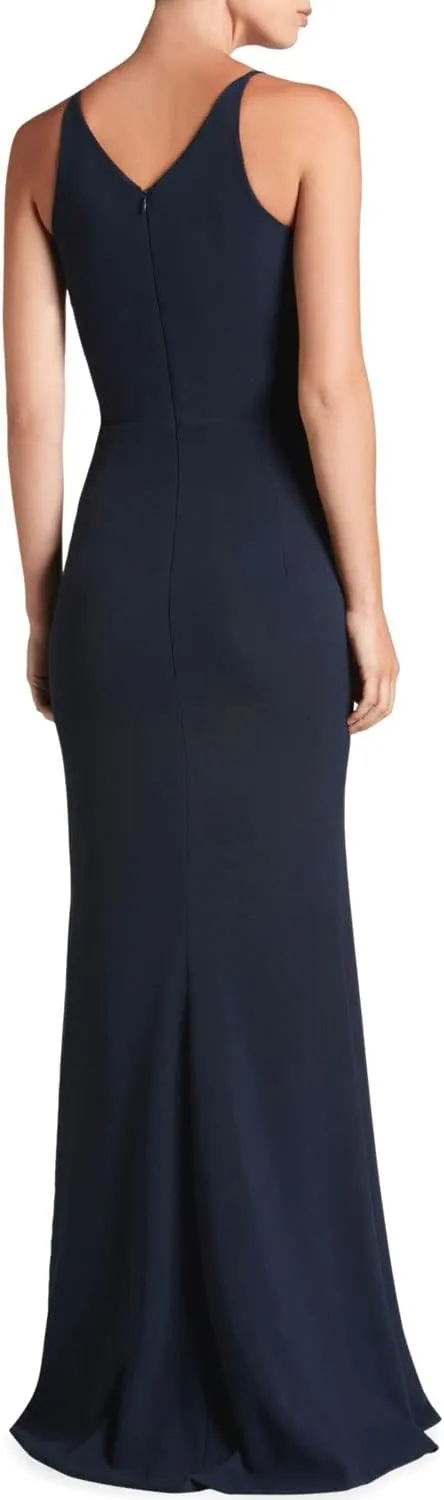 Iris Spaghetti Strap Plunging Long Dress