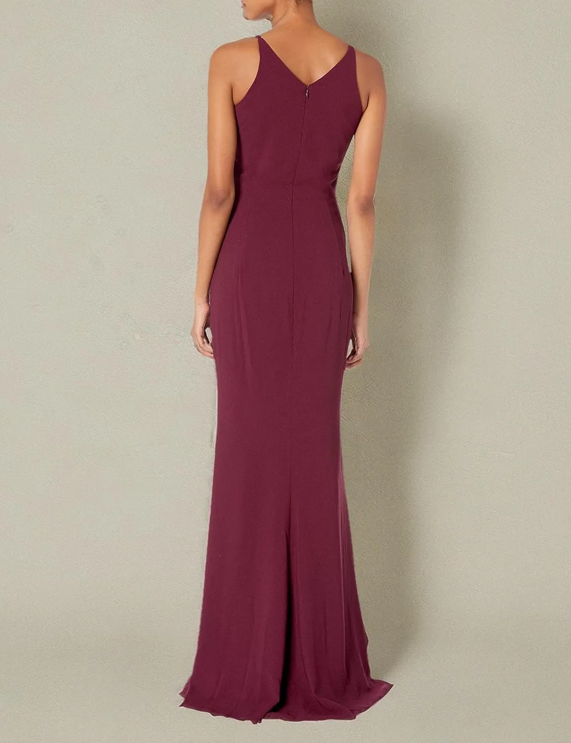 Iris Spaghetti Strap Plunging Long Dress