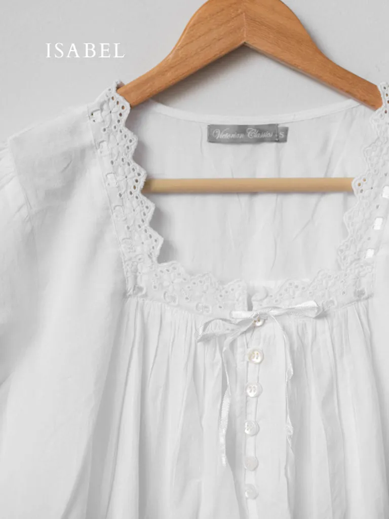 Isabel White Nightgowns