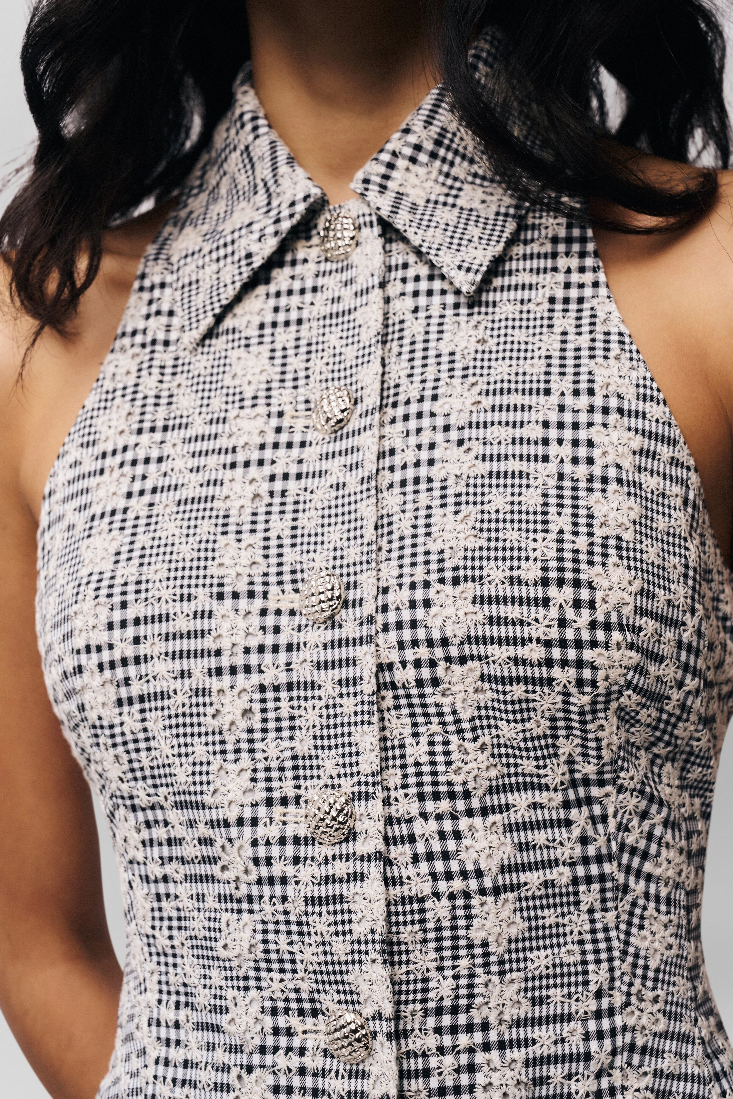 Isla Gingham Dress Care-Instructions-Included Elegant evening wear
