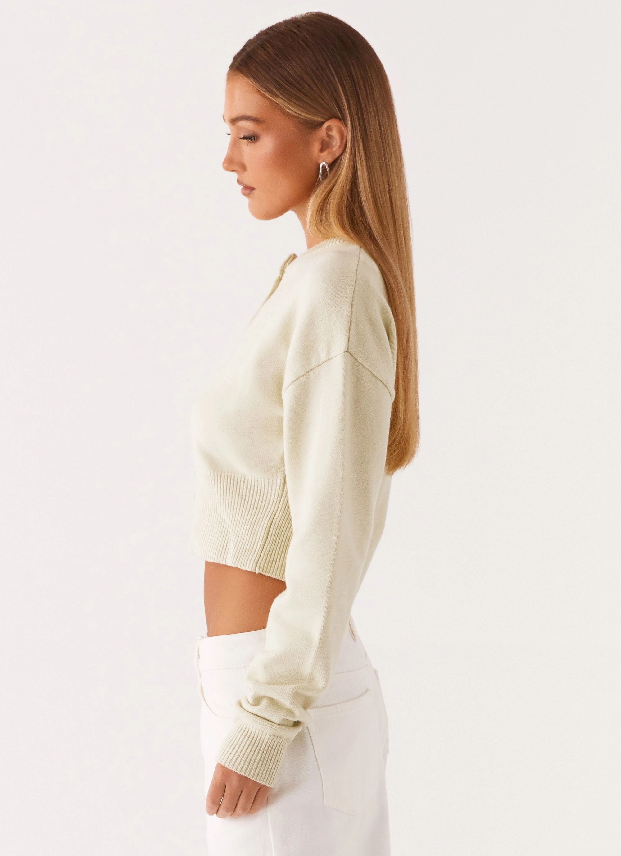 Its Happening Knit Cardigan - Sage Softshell Coating Non Restrictive Movement