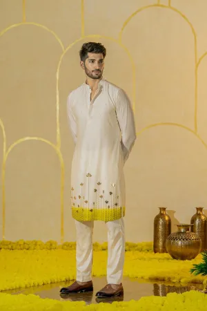 Ivory Garden Long Kurta Set