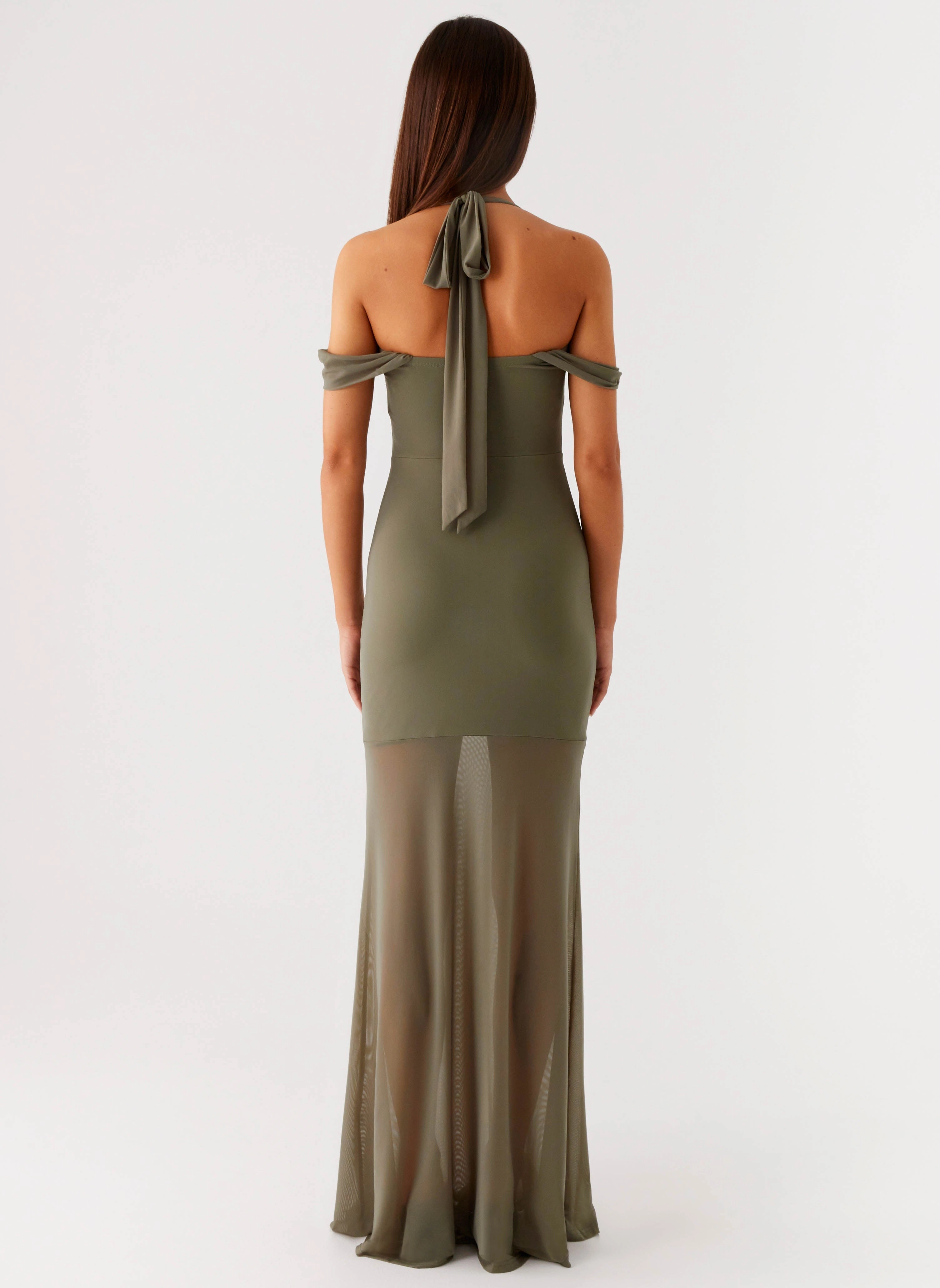 Perfect For Work Polite Color Ivy Lane Maxi Dress - Olive
