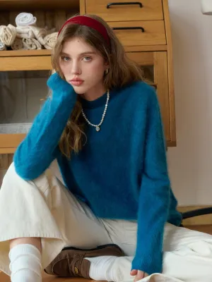 Built In Filter Layer Izabella Round Neck Wool Sweater