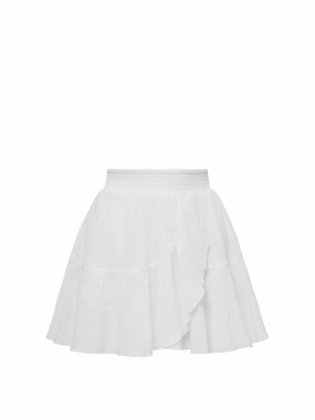 Izzy Skirt In Fresh White Mix Texture Simple looks