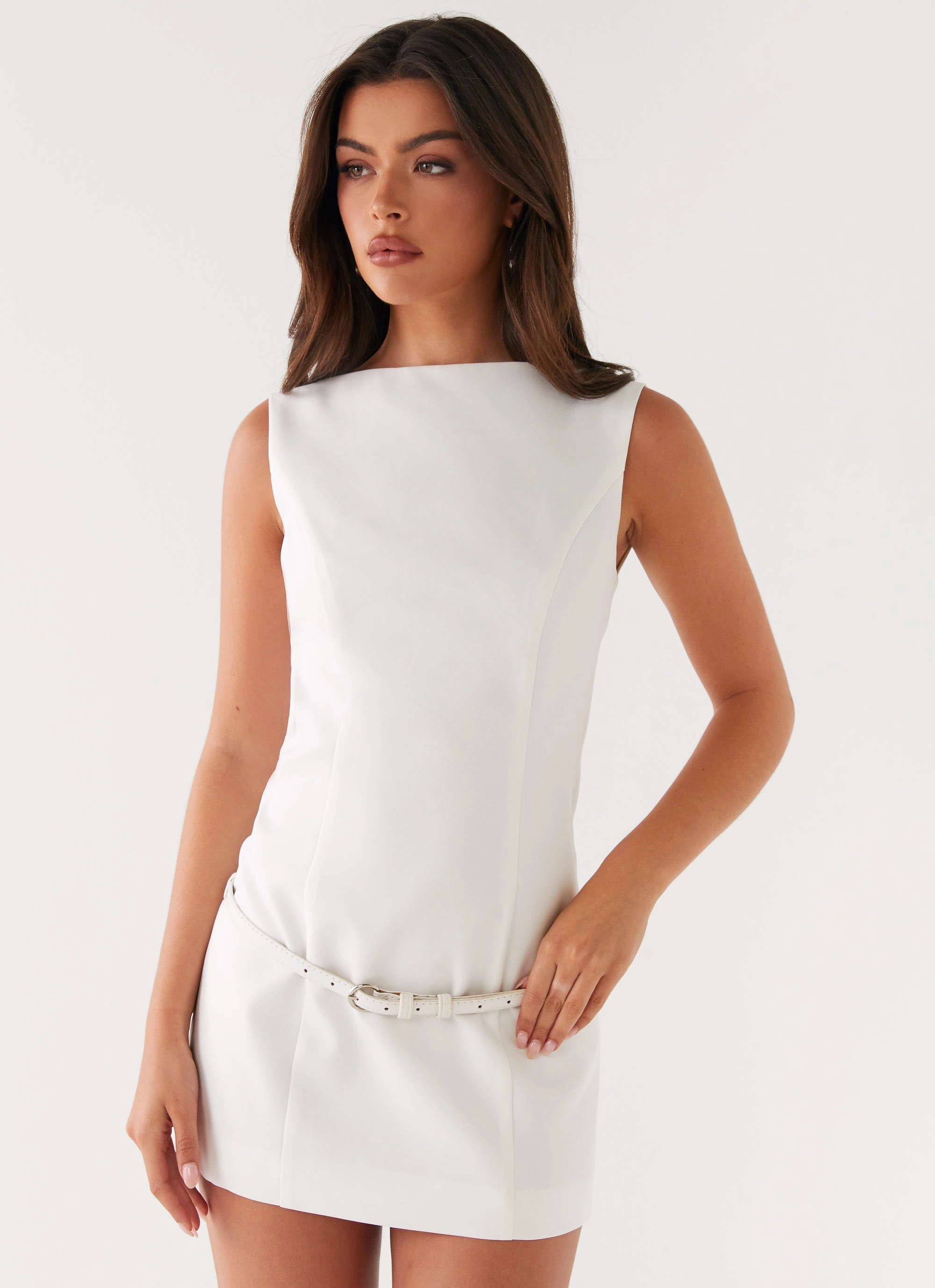 Elasticized Cuff Outfit Ideas Jaci Mini Dress - White