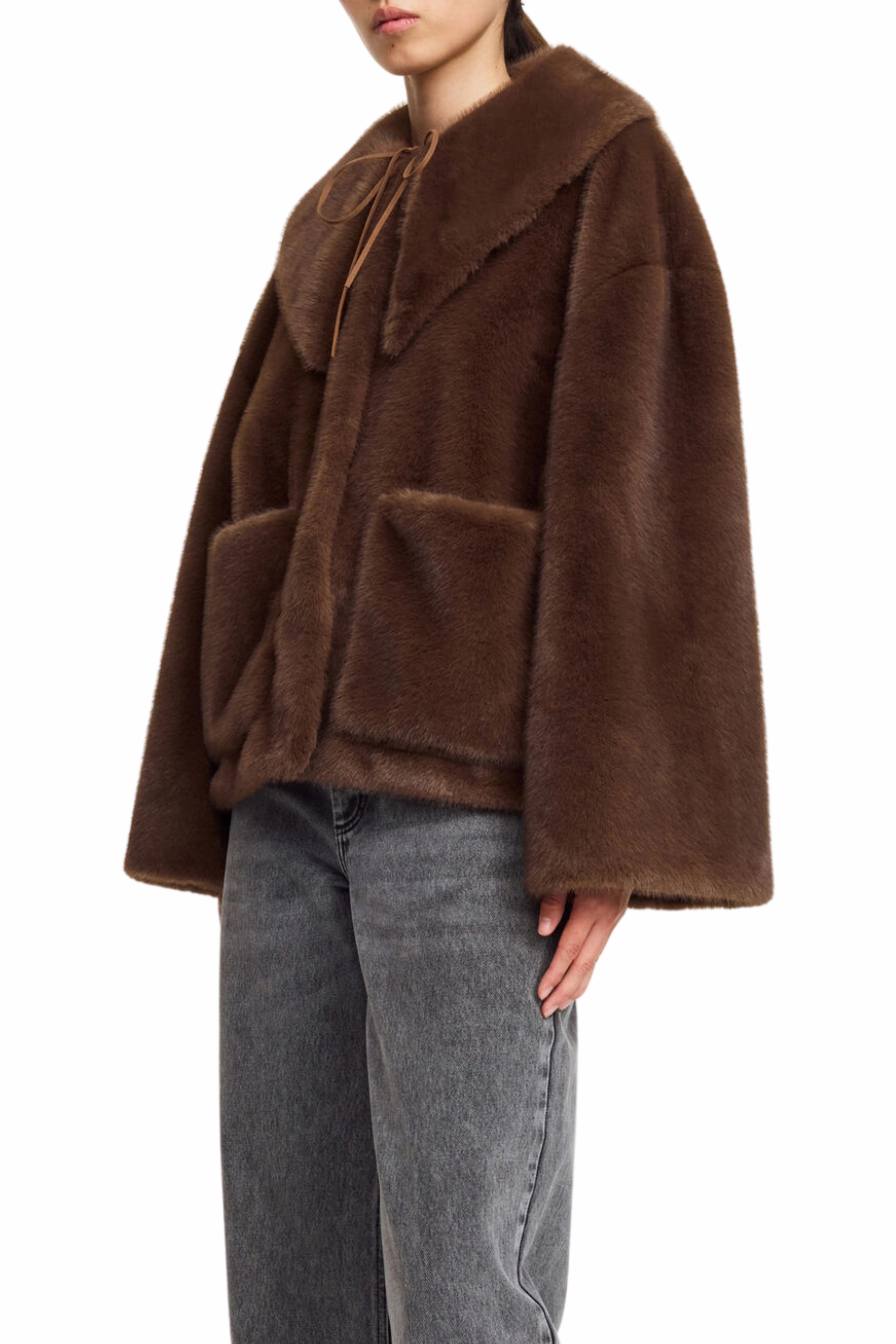 Bomber Cut Jacquie Fake Fur Jacket