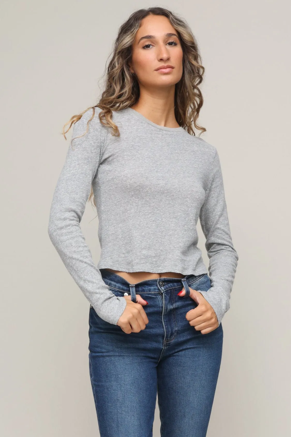 Jamie Recycled Cotton Long Sleeve Resilient Fabric Blend