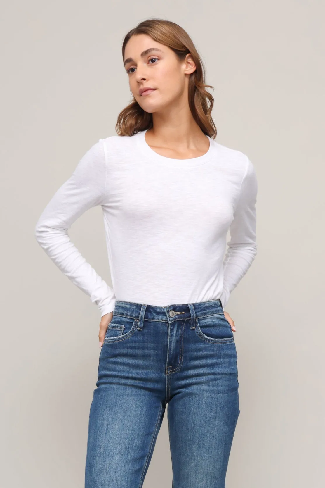 AntiPill Surface Microfiber Blended Fabric Jamie Recycled Cotton Long Sleeve