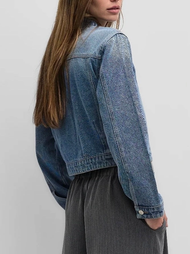 AbrasionResistantSurface Thermal Insulated Jamie Denim Jacket