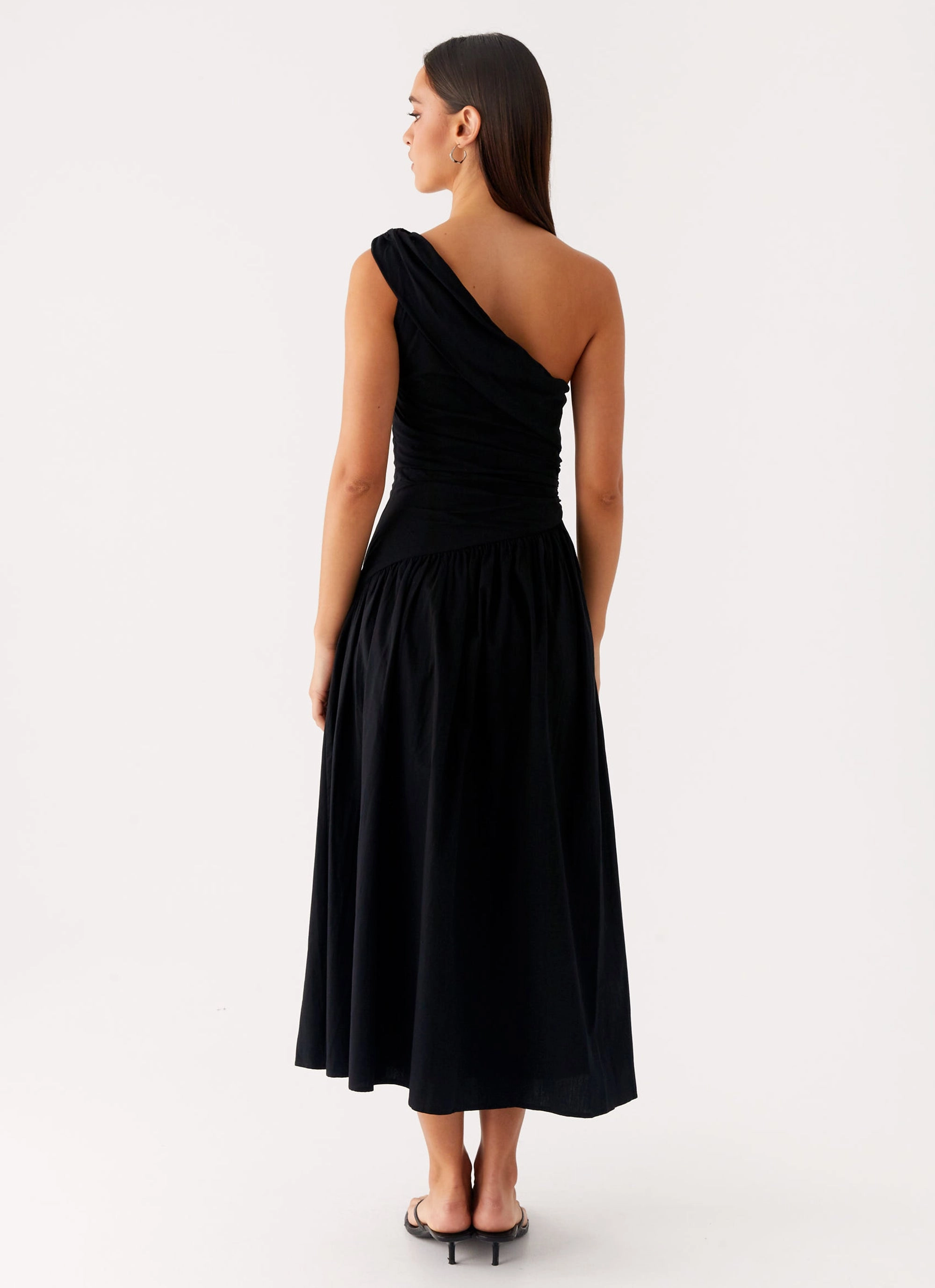 ReinforcedHem Janessa Midi Dress - Black