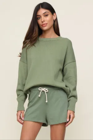 MultiFunctional Pocket Placement anti static coating Janet Cotton Crew Sweater