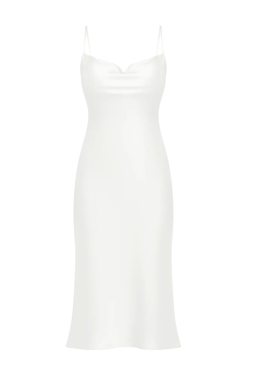 Janna White Silk Slip Dress