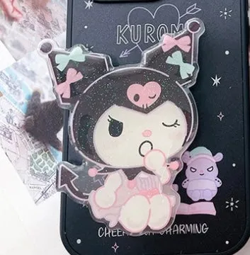 Japanese Cartoon Lovely Pajamas Kuromi Phone Stand