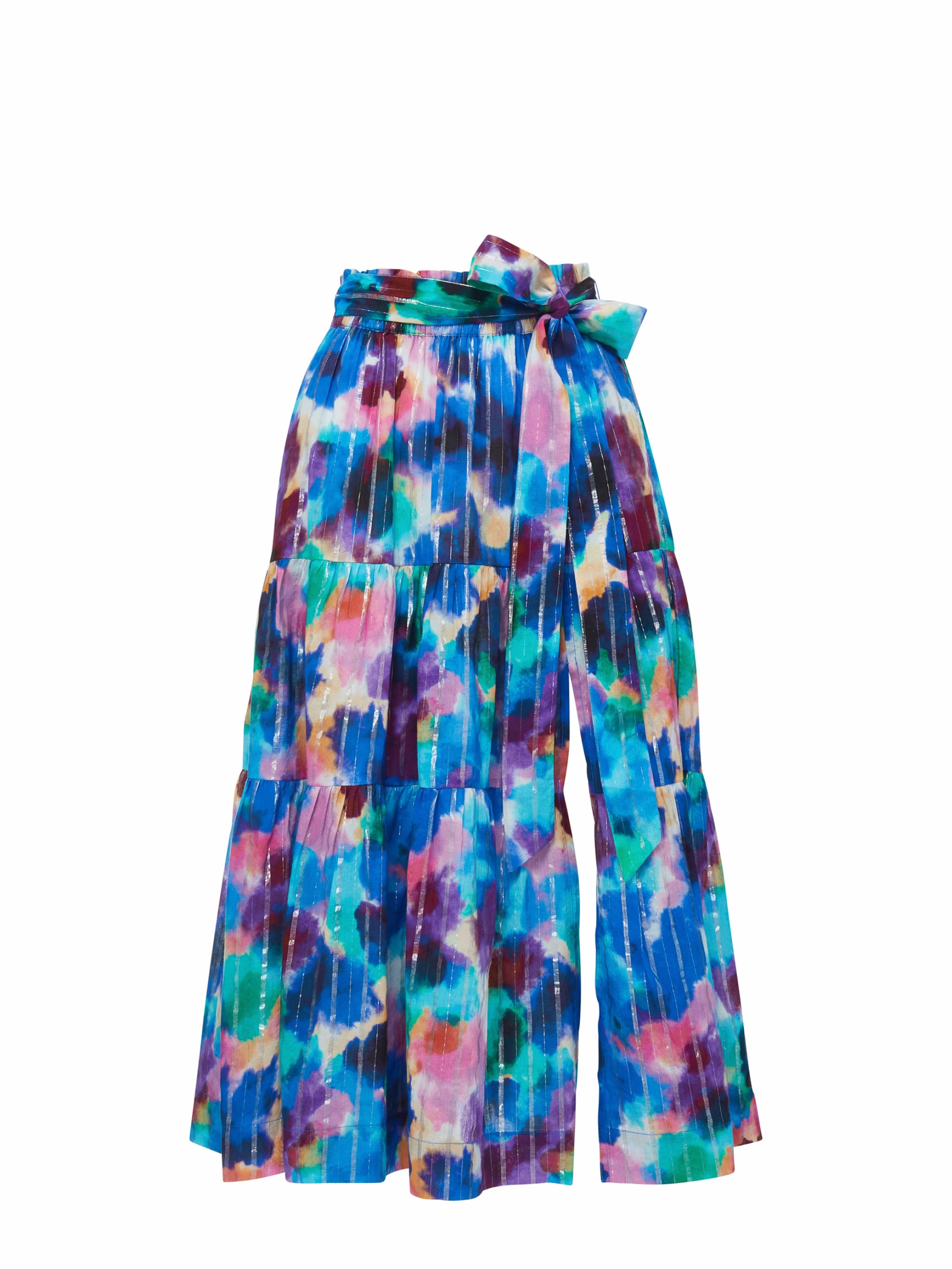 Jenni Skirt Giverny Gardens Metallic Water Repellent Finish Breezy Fit