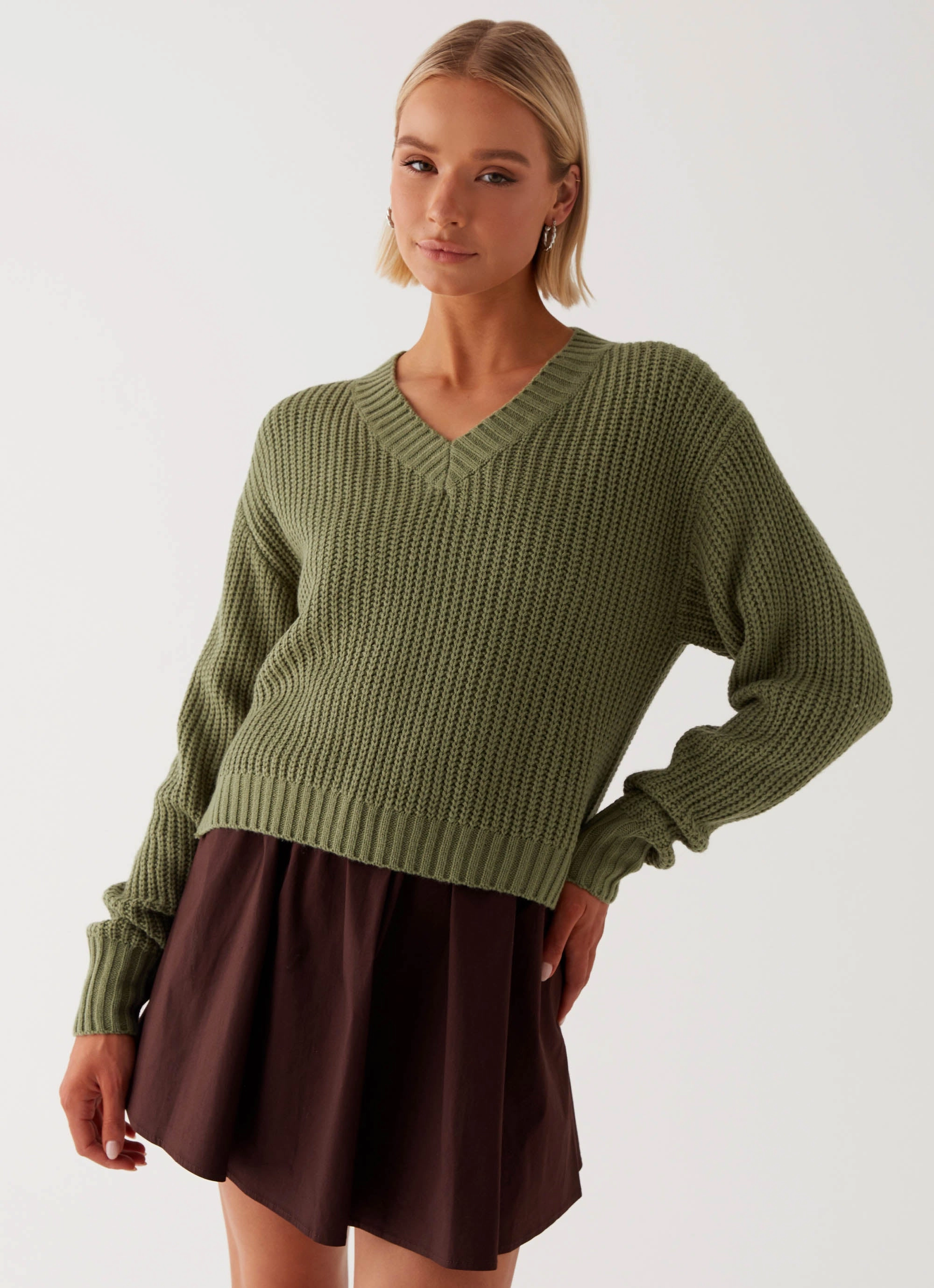 Eco Friendly Dye Jenson Sweater - Khaki