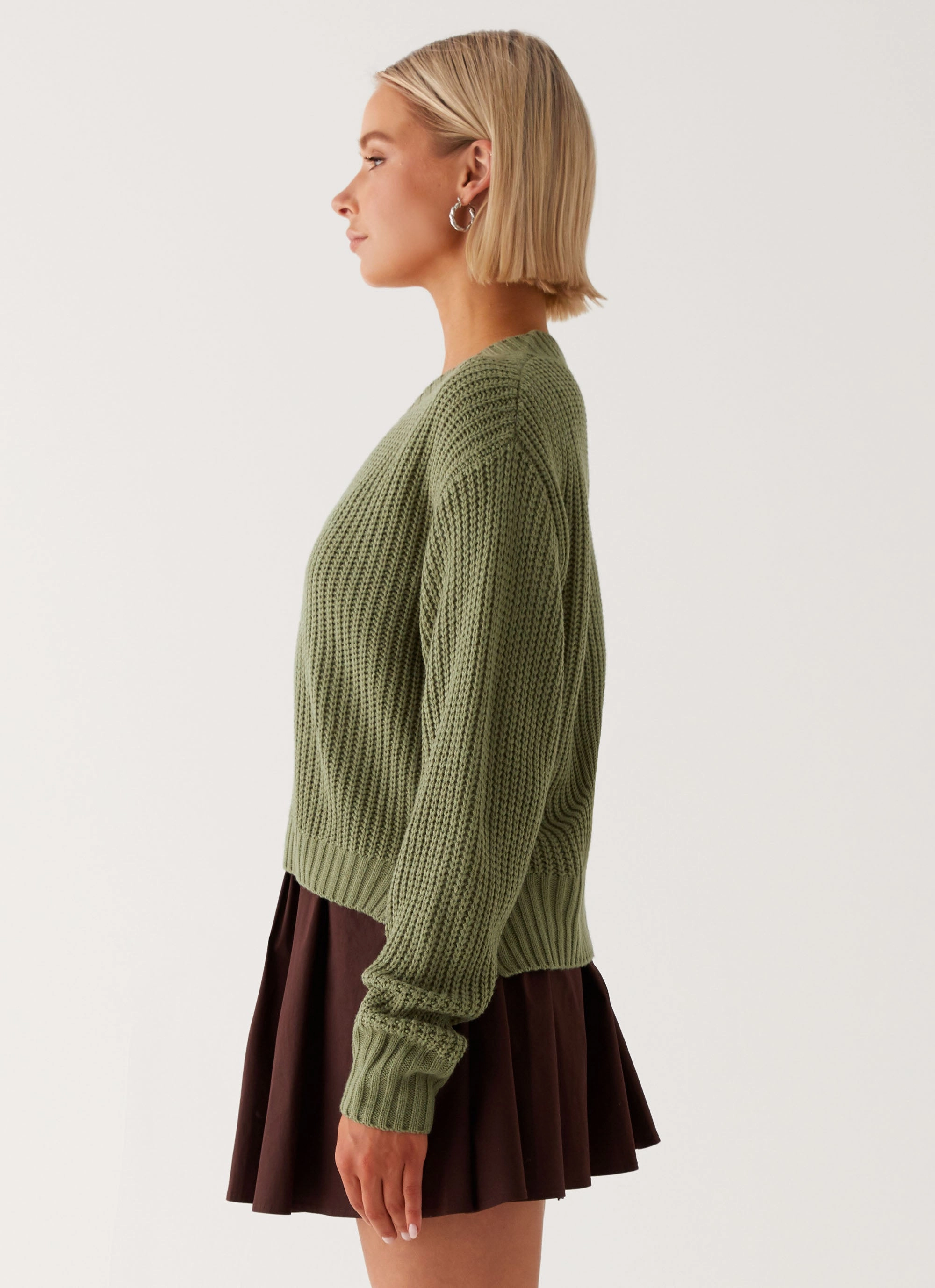 Anti Static Interior Jenson Sweater - Khaki