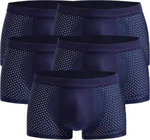 JEShifangjiusu Men'S Mesh Boxer Briefs - Breathable, Comfortable, Seamless, Moisture-Wicking & Multipack