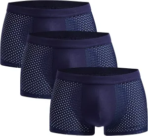 JEShifangjiusu Men'S Mesh Boxer Briefs - Breathable, Comfortable, Seamless, Moisture-Wicking & Multipack