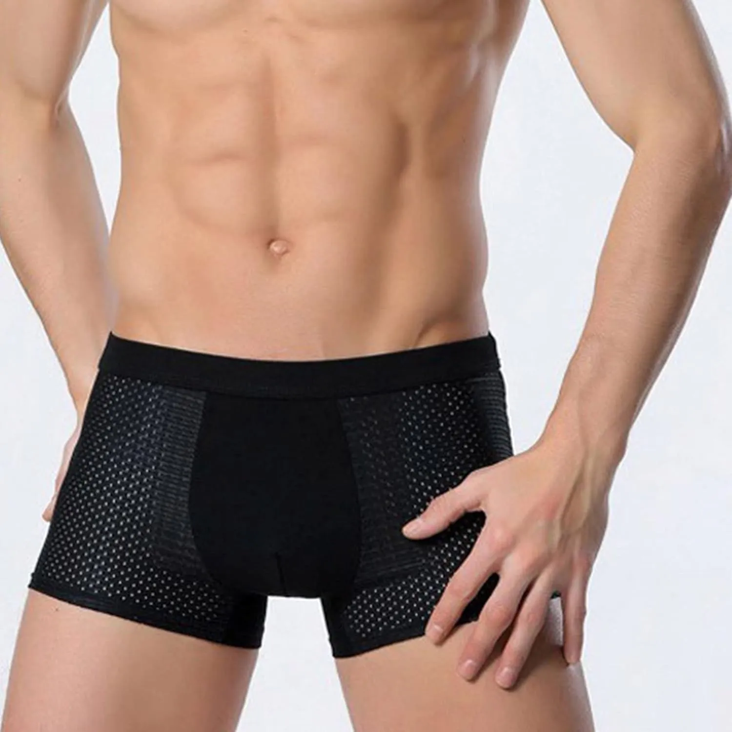 JEShifangjiusu Men'S Mesh Boxer Briefs - Breathable, Comfortable, Seamless, Moisture-Wicking & Multipack