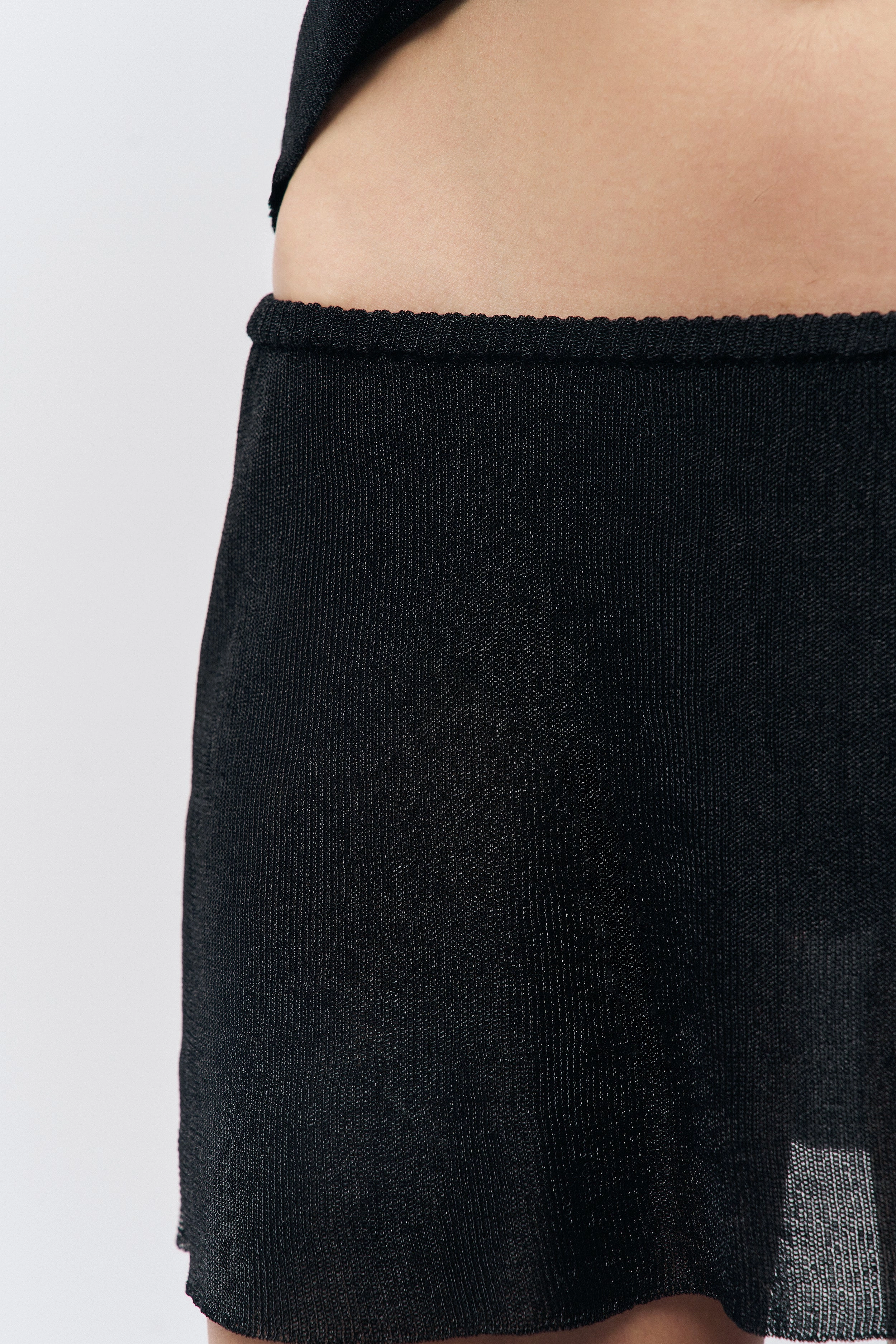 Hemp Blend Smooth Cut Jewels Skirt