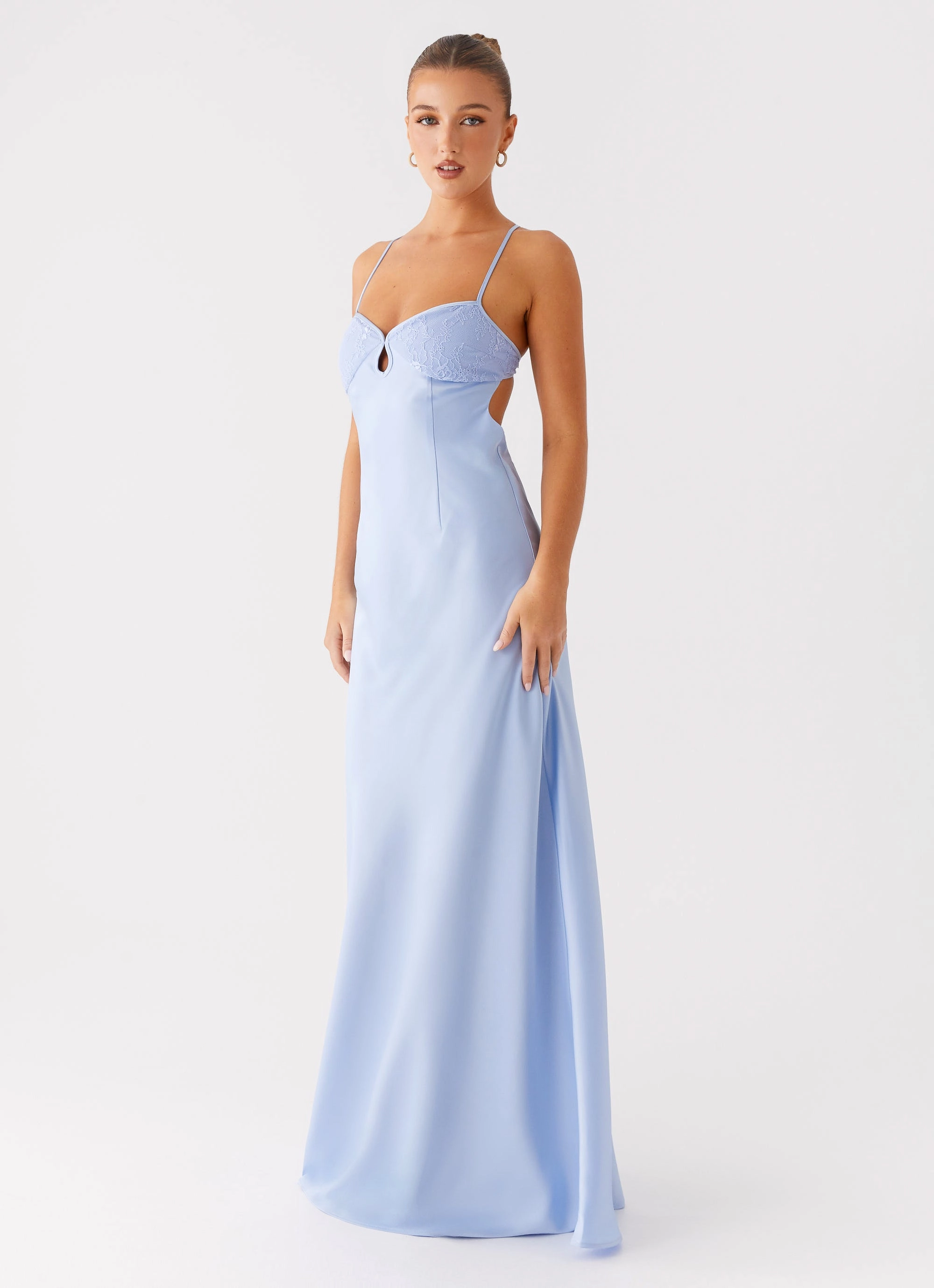 Joanie Maxi Dress - Blue Soft cotton dress Relax Mode