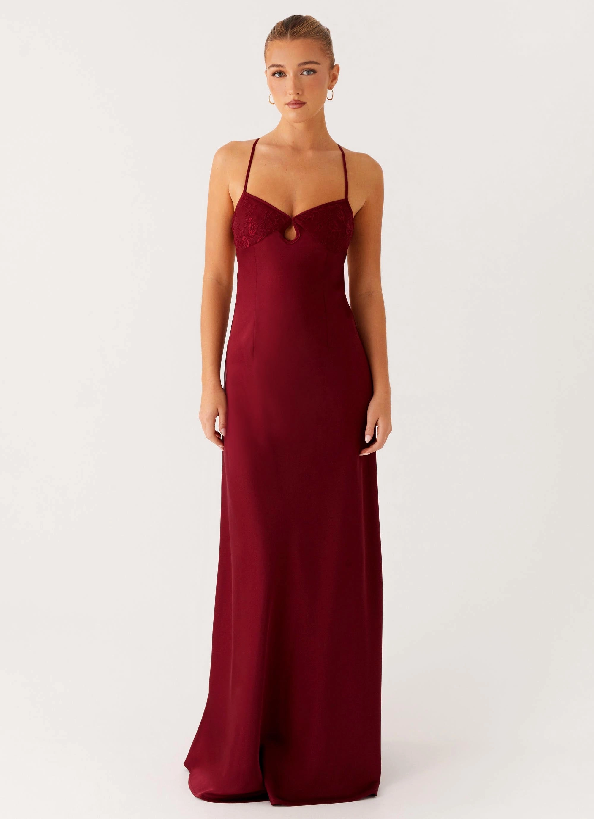 Air Touch Modern Movement Joanie Maxi Dress - Maroon