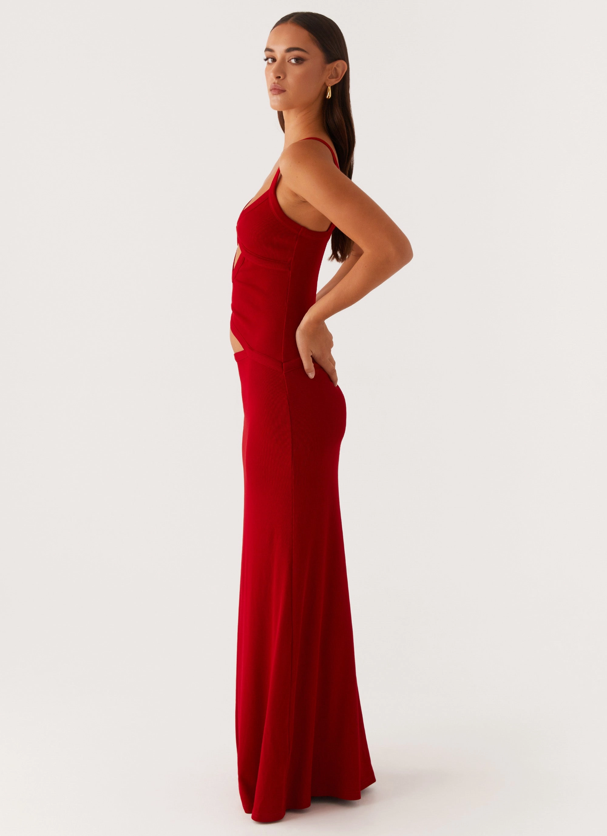 Bold Fashion Timeless Touch Jocelyn Maxi Dress - Red