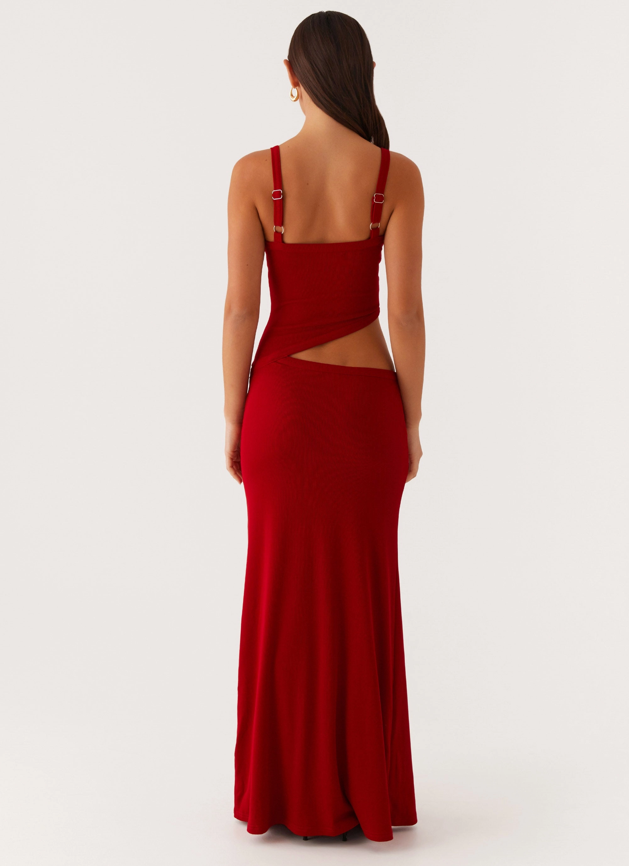 Jocelyn Maxi Dress - Red Subtle Edge
