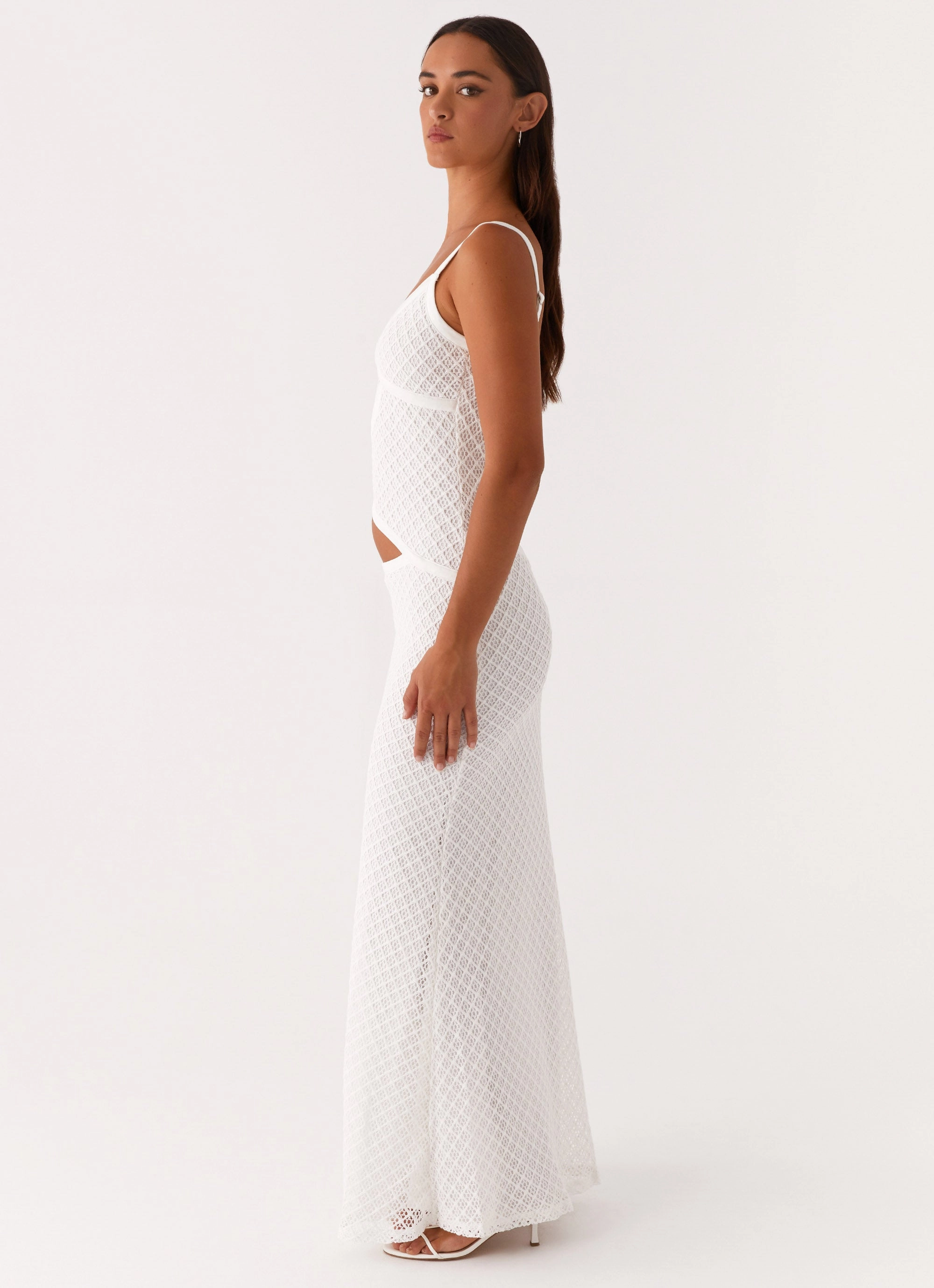 Sister Charm Day Ready Jocelyn Maxi Dress - White Crochet