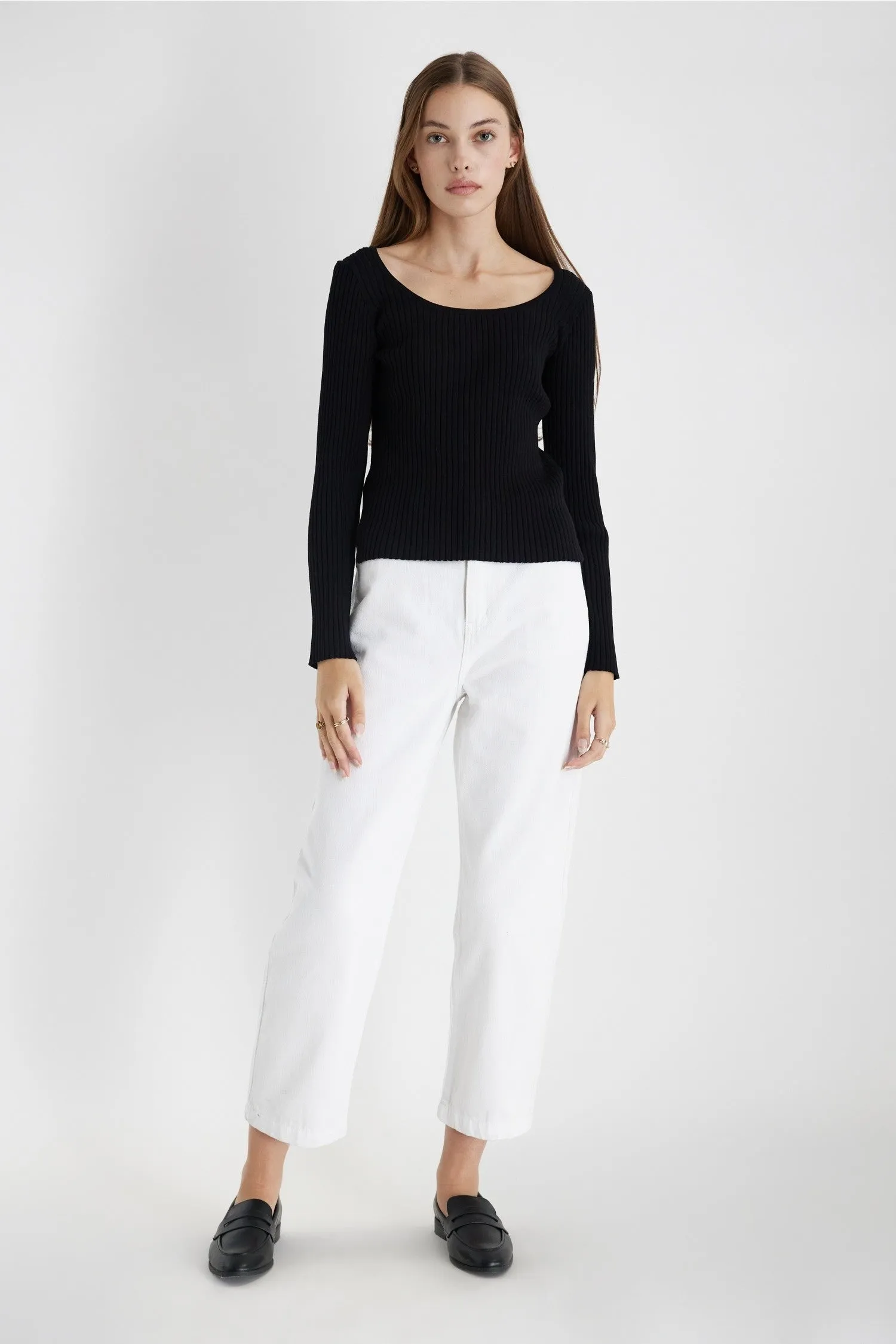 Heather Effect Finish Ethically Sourced Material Jolene Ballet Top