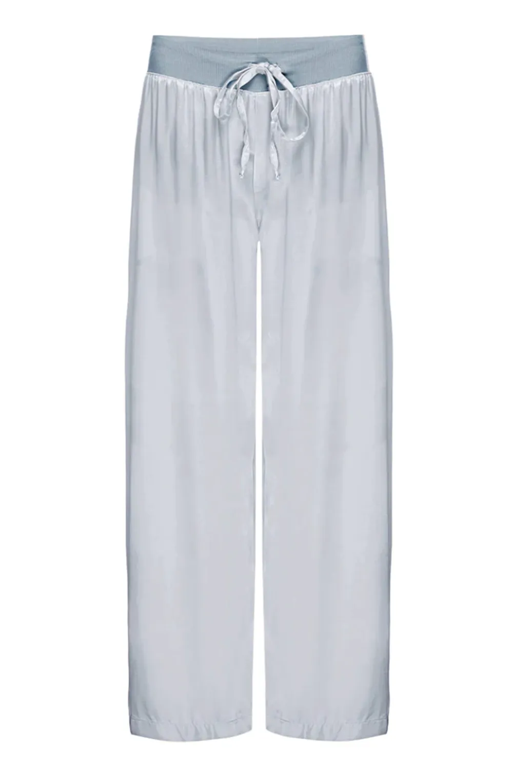 Jolie Satin Capri Pant - Morning Blue