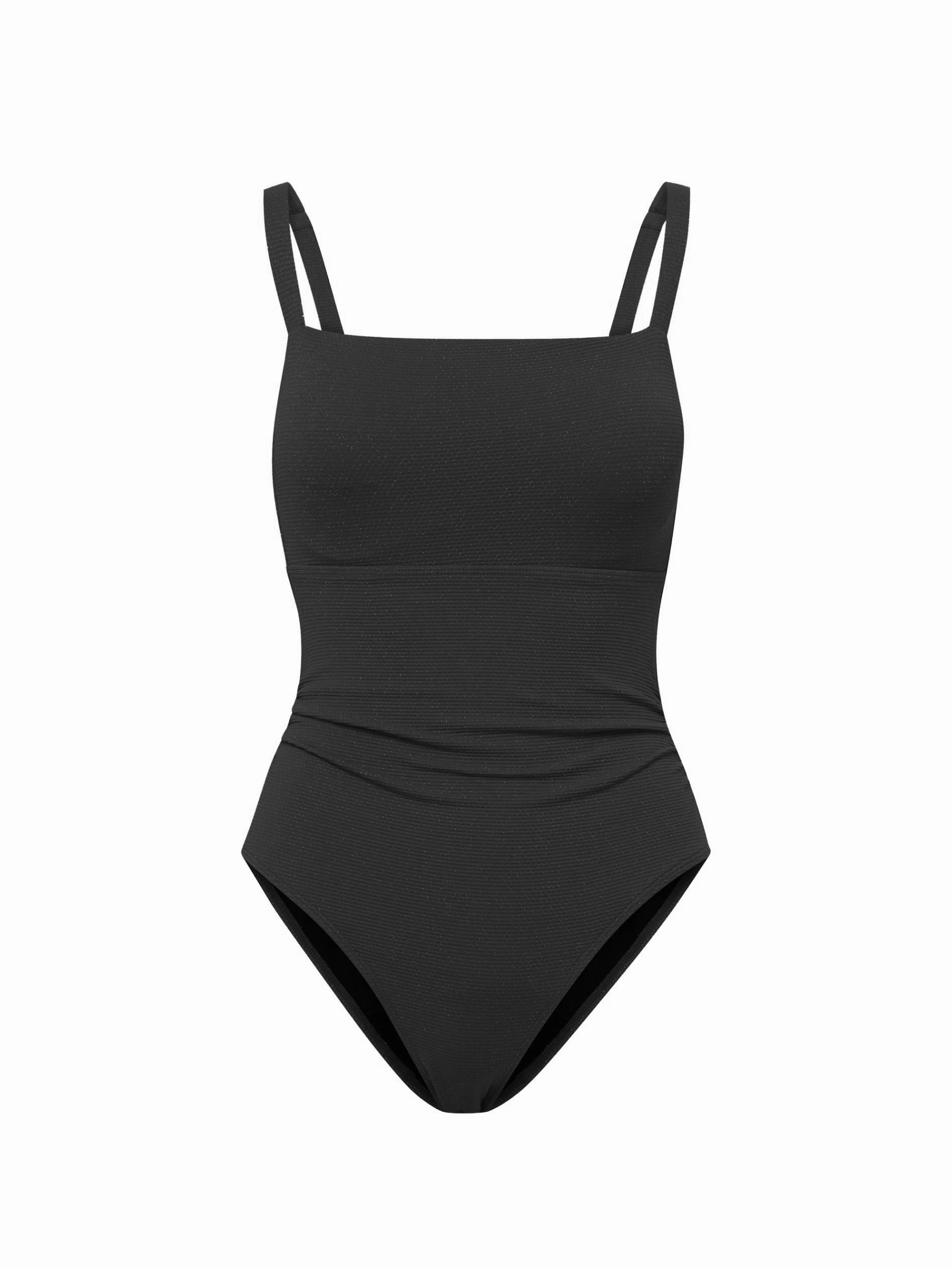 Seaside Style High Density Fabric Jori One Piece In Black Texture