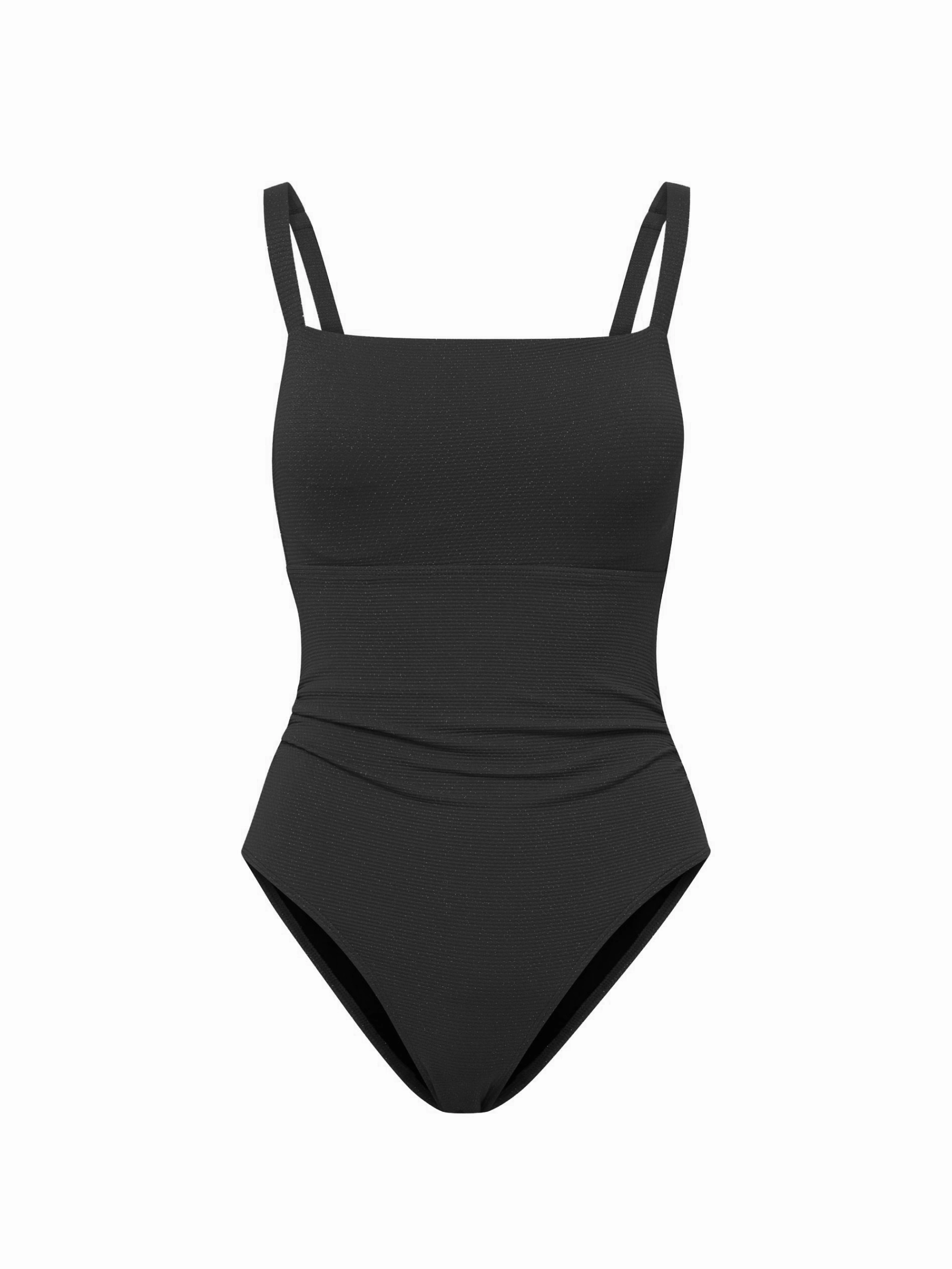 Poolside Getaway Boho Swim Jori One Piece In Black Texture