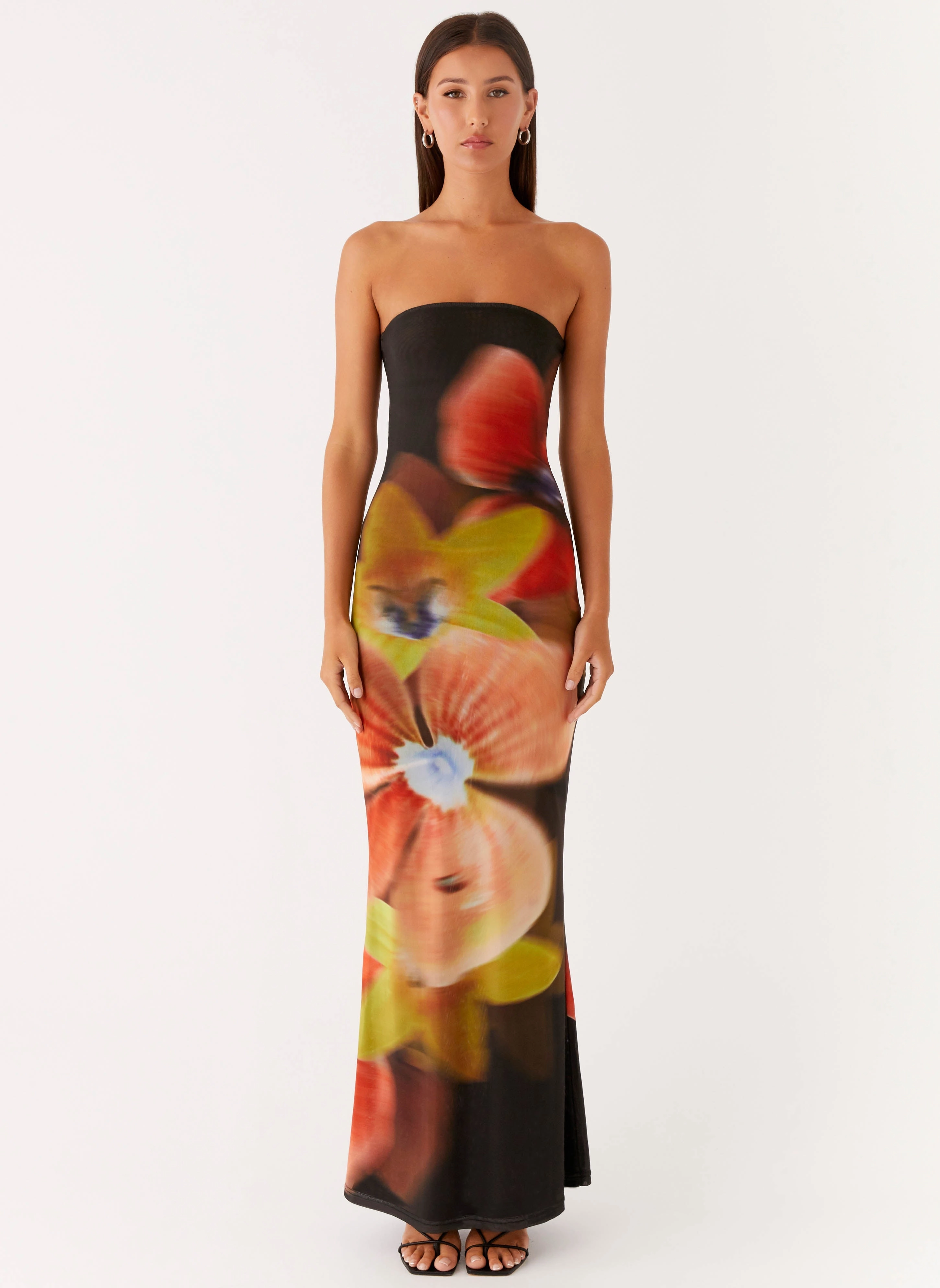 Jorja Maxi Dress - Moody Floral Slim Form