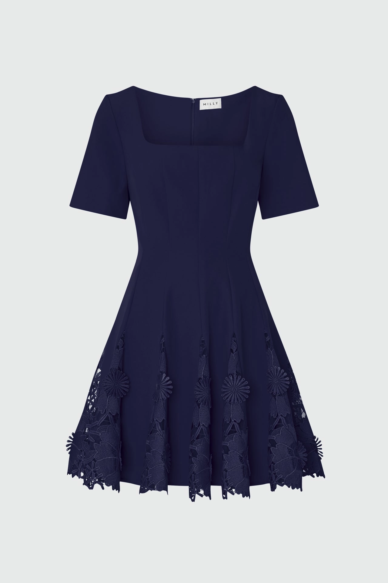 Fresh Outfit Joy Lace Combo Mini Godet Dress