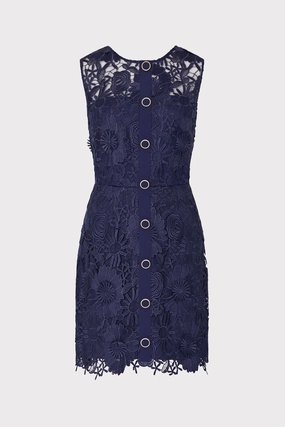Judy Lace Mini Dress Airy Weave