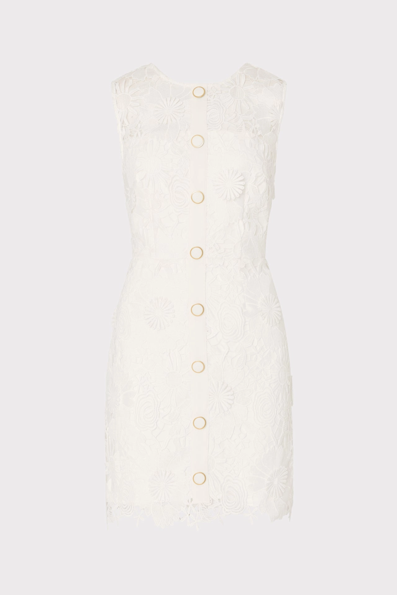 Judy Lace Mini Dress Minimalist Layering Flower Soft
