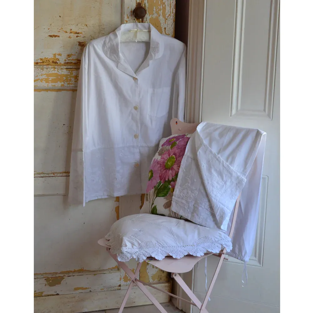 Julia Embroidered Pajamas - Powell Craft