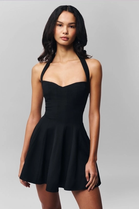 Soft Appearance Flattering Design Wear Juliette Halter Dress