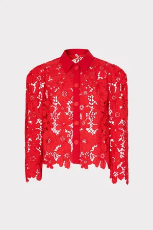HighCollar Design FlexibleCollarStructure June Roja Lace Top