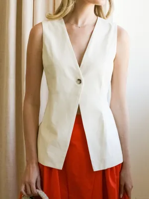 LightweightConstruction High Neck Design Junie Woven Vest