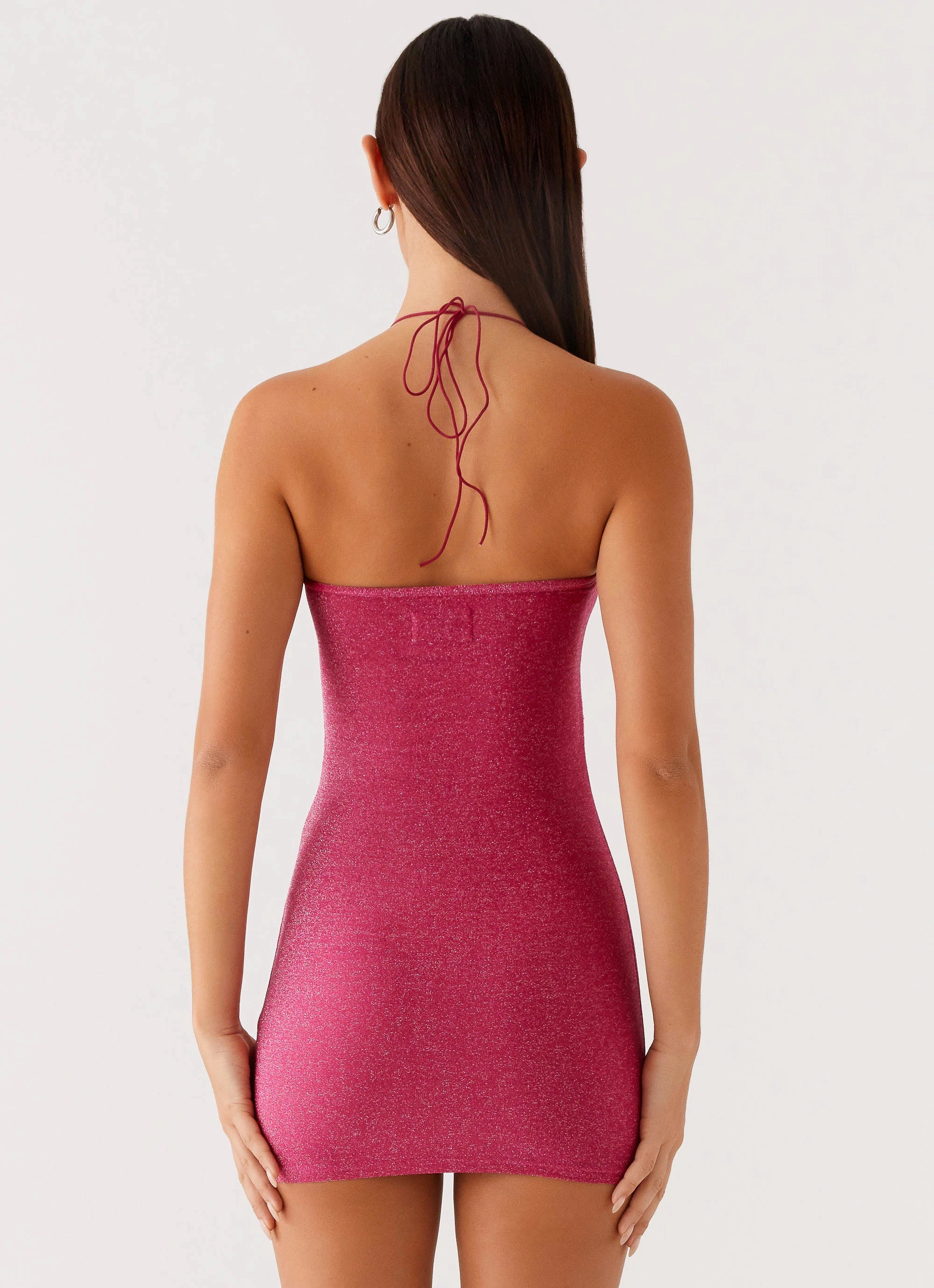 Crisp Fit Affordable Fashion Jupiter Mini Dress - Raspberry