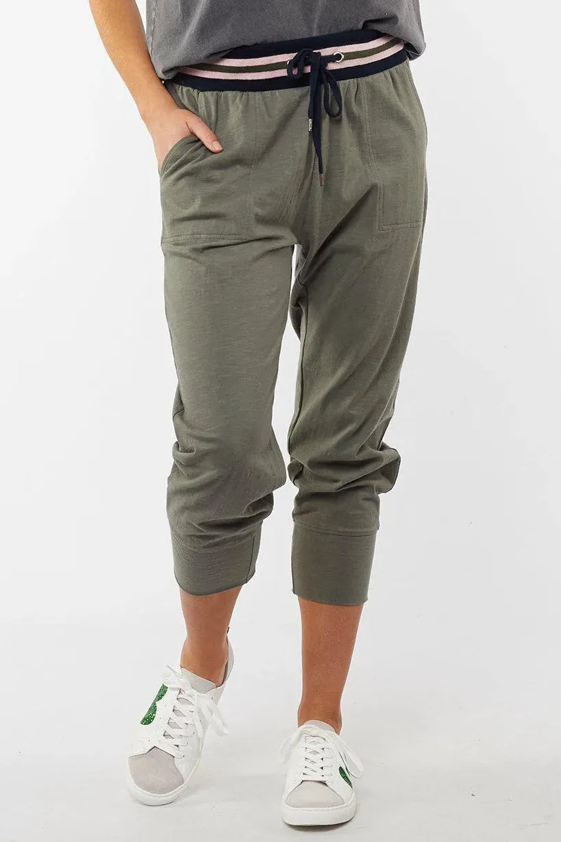 Just Peachy Lounge Pant in Khaki
