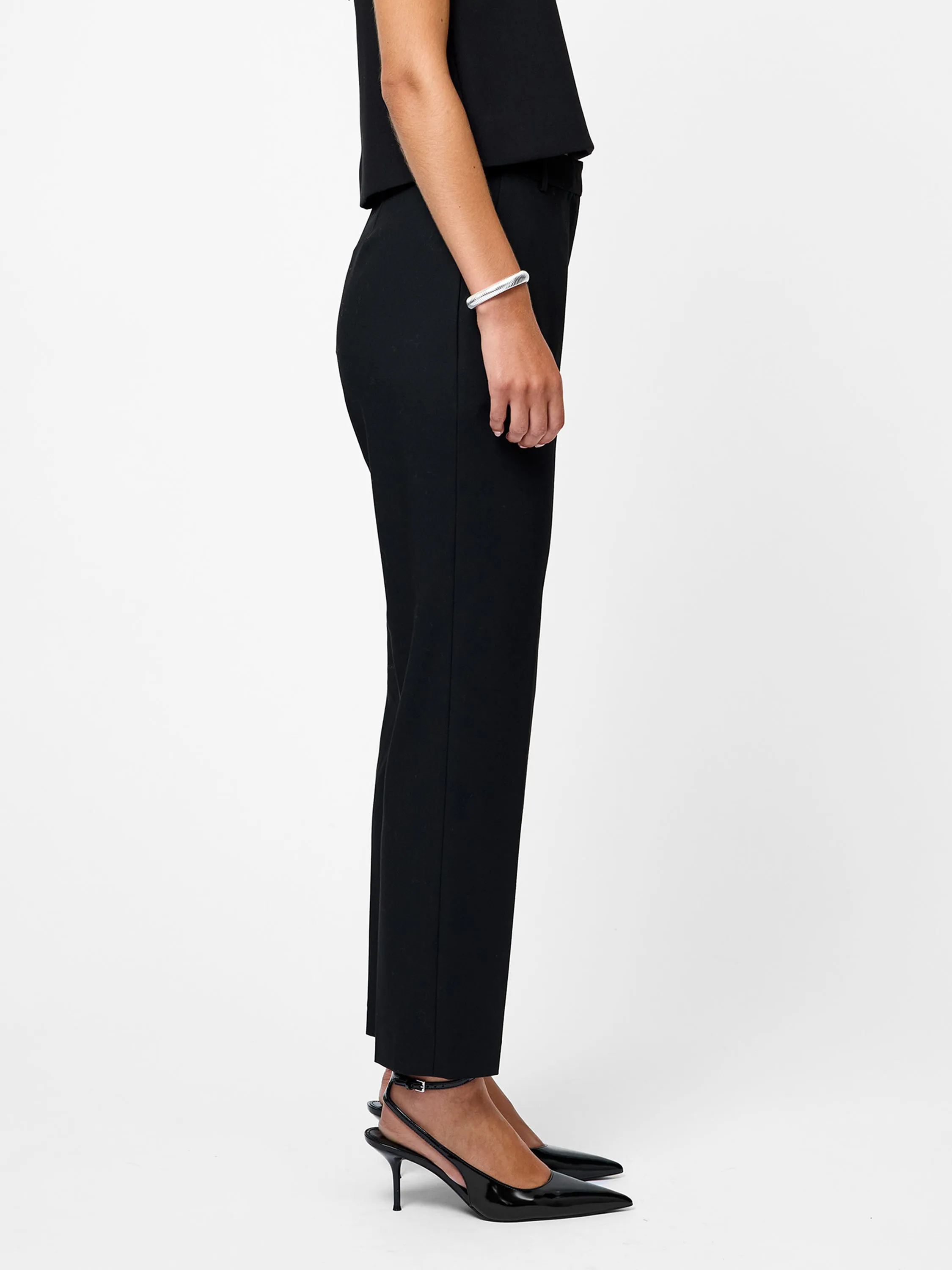 Kai Wool Cigarette Pant Durable Material Sporty Layers