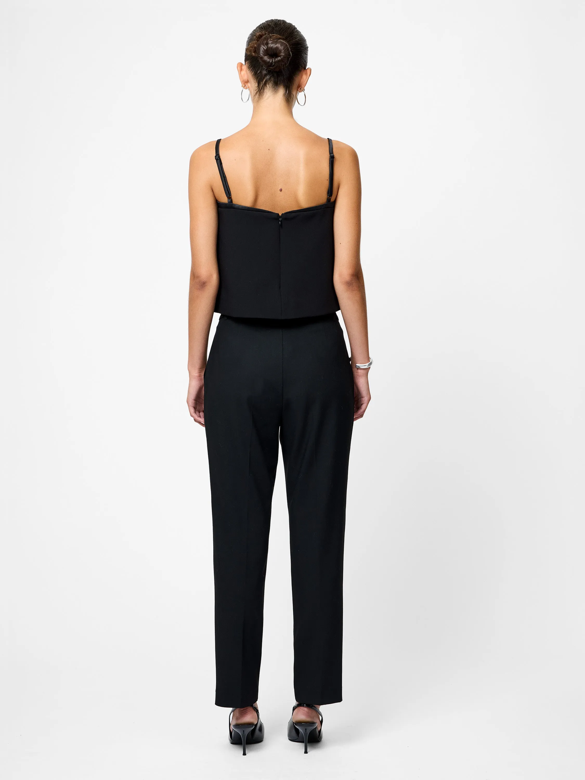 Kai Wool Cigarette Pant Easy Care Fabric Finish Comfort Stretch