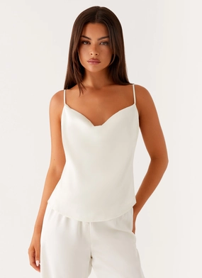 Adjustable Fit System Everyday Comfort Kaia Cowl Neck Top - Butter