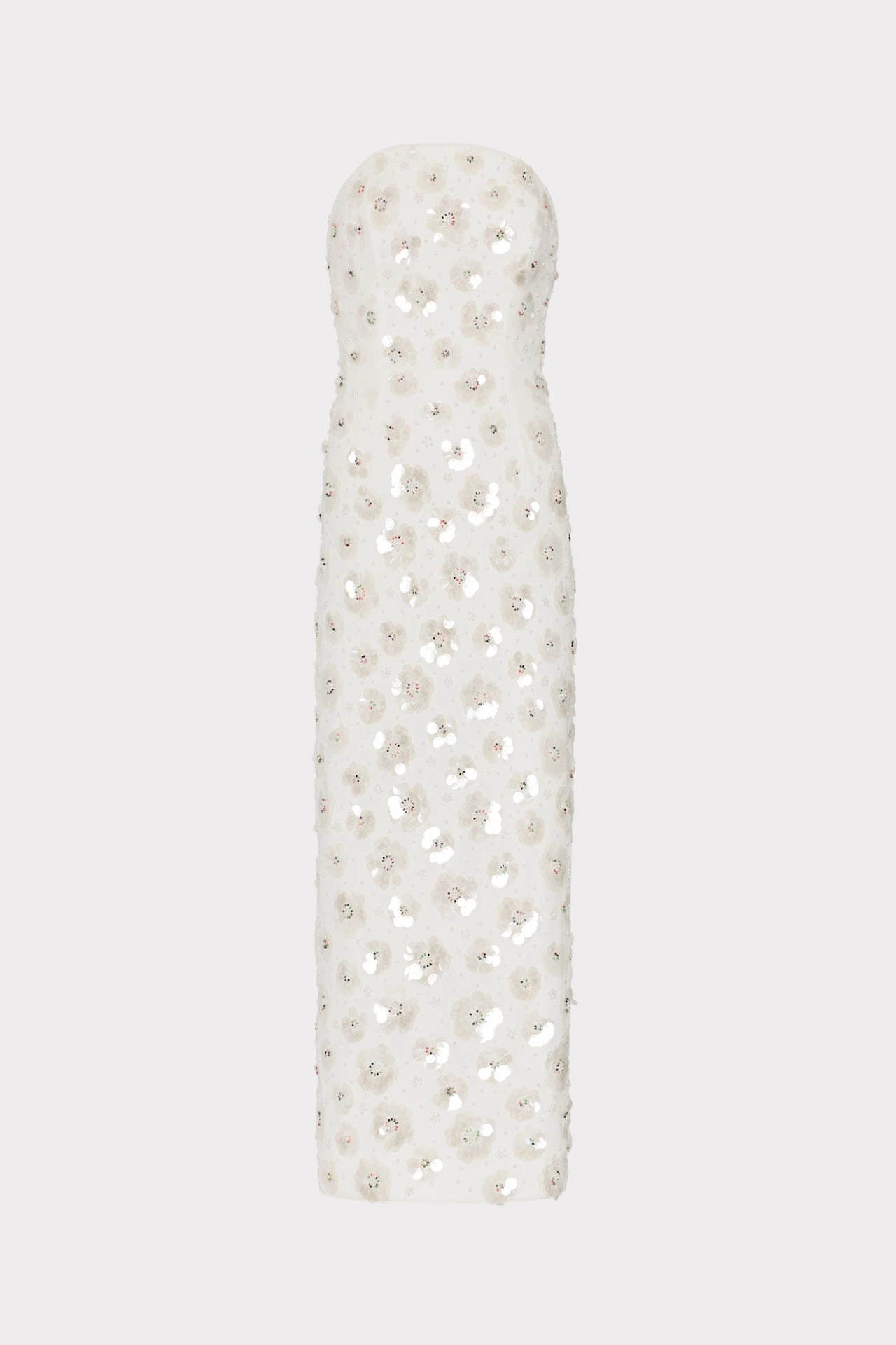 Jewel Accent Kait Fleur Paillette Midi Dress