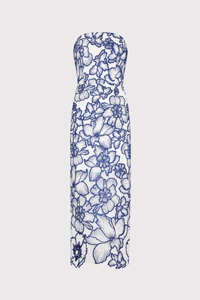Breathable Layering Kait Floral Garden Embroidered Dress